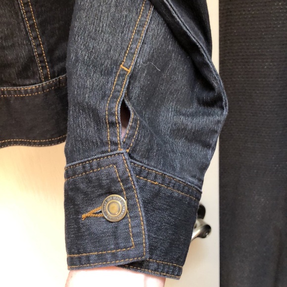 Stretch Denim Bomber Jacket - Picture 3 of 8